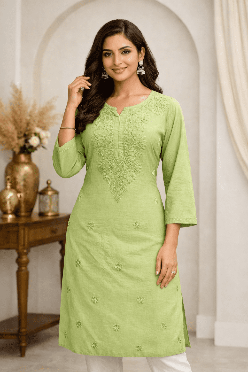 Fabric chanderi silk